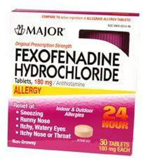 FEXOFENADINE TABS 180MG *MAJ - 30
