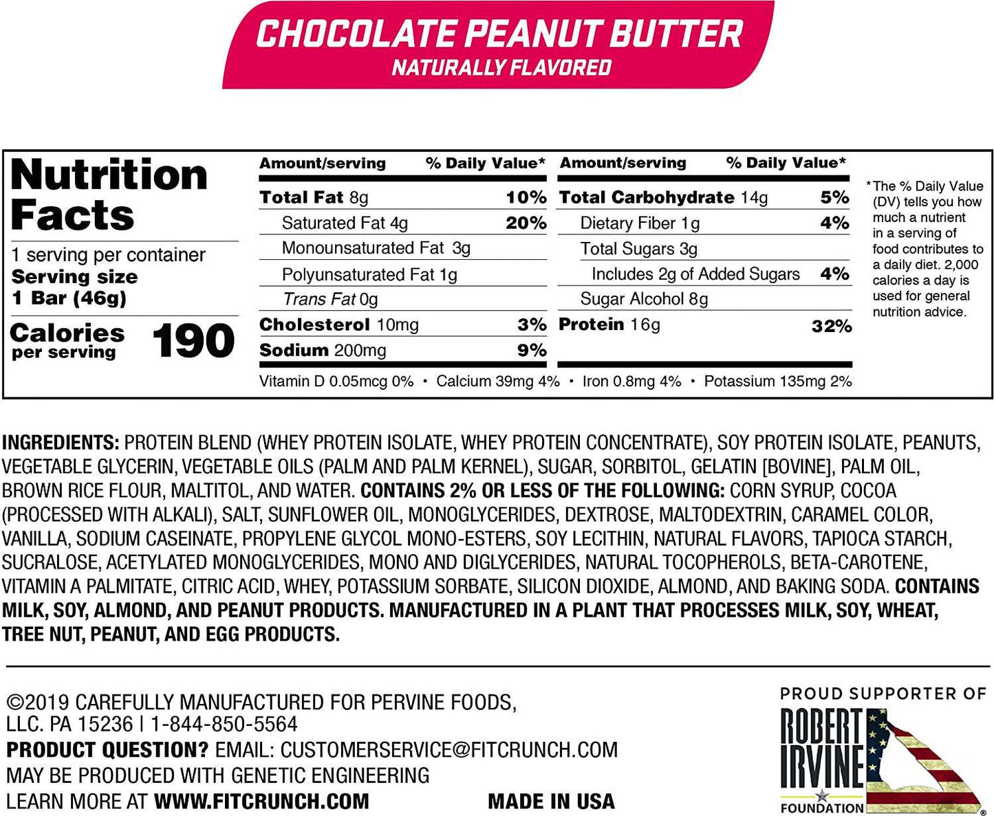 FITCRUNCH Snack Size Protein Bars, Designed by Robert Irvine, World s Only 6-Layer Baked Bar, Just 3g of Sugar and Soft Cake Core (18 Peanut Butter Snack Size Bars + 1 Milk and Cookies Snack Size Bar)