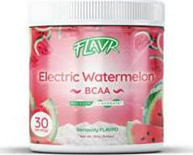 FLAVR Nutrition Sugar-Free Amino Acids | BCAA Powder | Electric Watermelon (30 Servings)