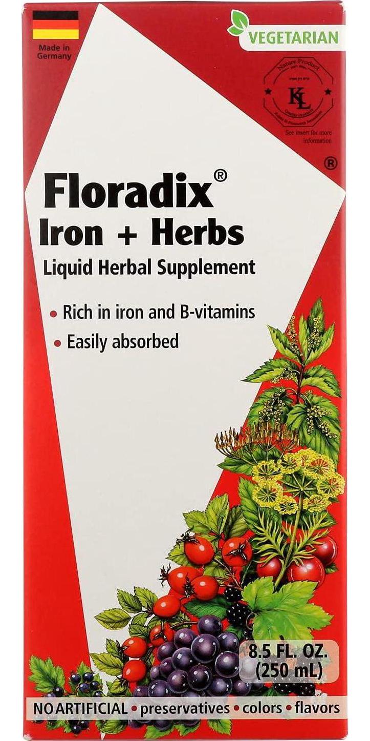 FLORADIX Iron and Herbs, 8.5 FZ