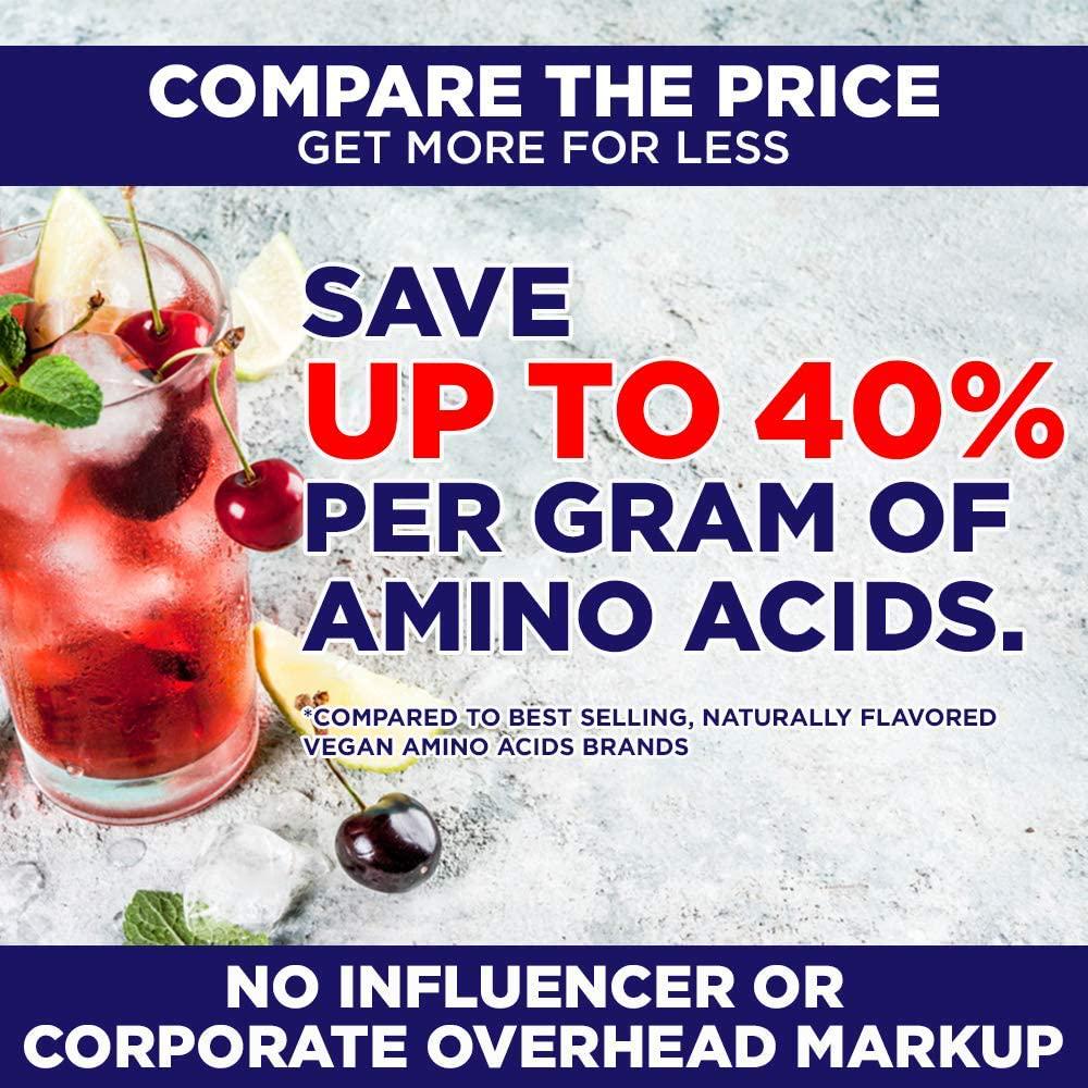 FUNDAMINOS-Vegan EAA/BCAA s, Botanically Boosted, Best-Tasting, Great Value, Nothing Artificial,Â Physician-Formulated, Clinically-Proven Since 2008 (60-Servings) - PureClean Performance