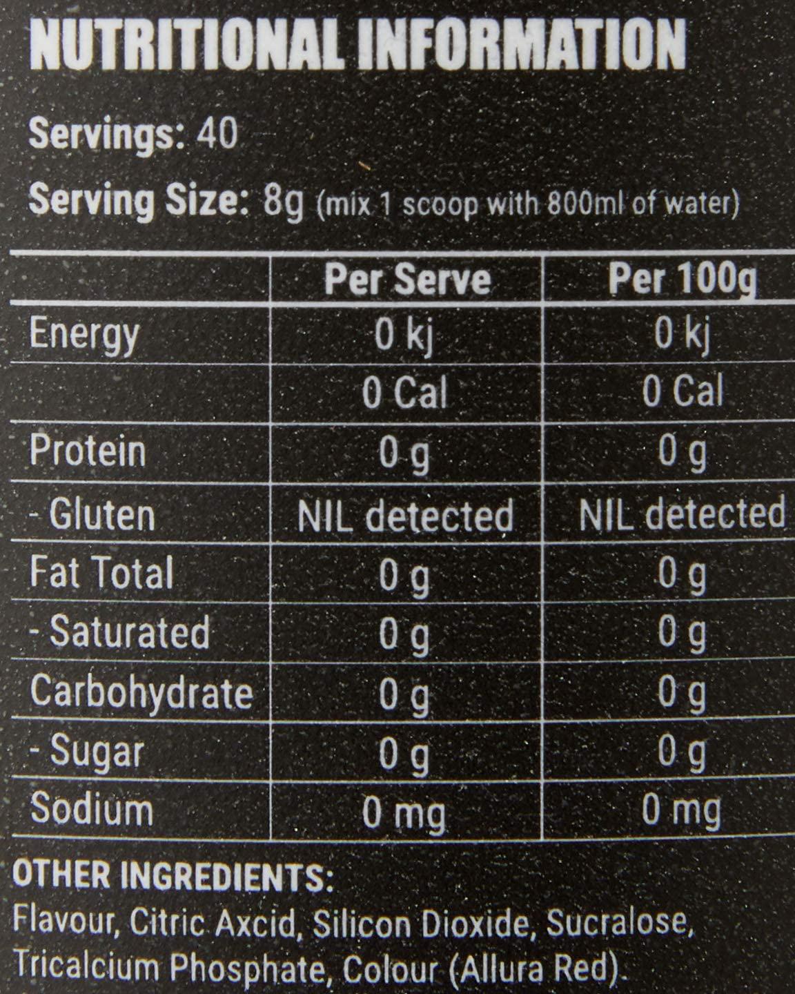 Faction Labs Deficit Thermogenic Activator Powder, 40 serves, Raspberry Soda, 320 grams