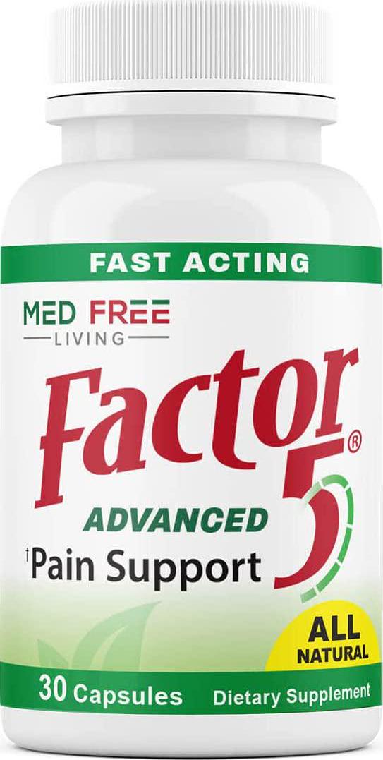 Factor 5 Advanced Pain Support Supplement; 30 Capsules