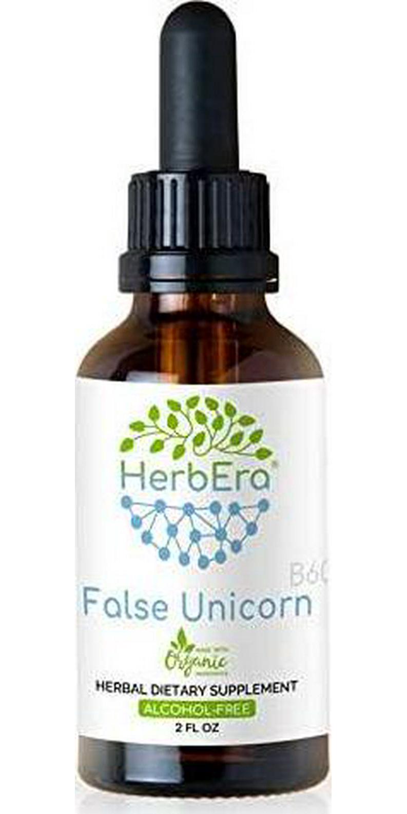 False Unicorn B60 Alcohol-Free Herbal Extract Tincture, Wildcrafted False Unicorn (Chamaelirium Luteum) Dried Root (2 fl oz)