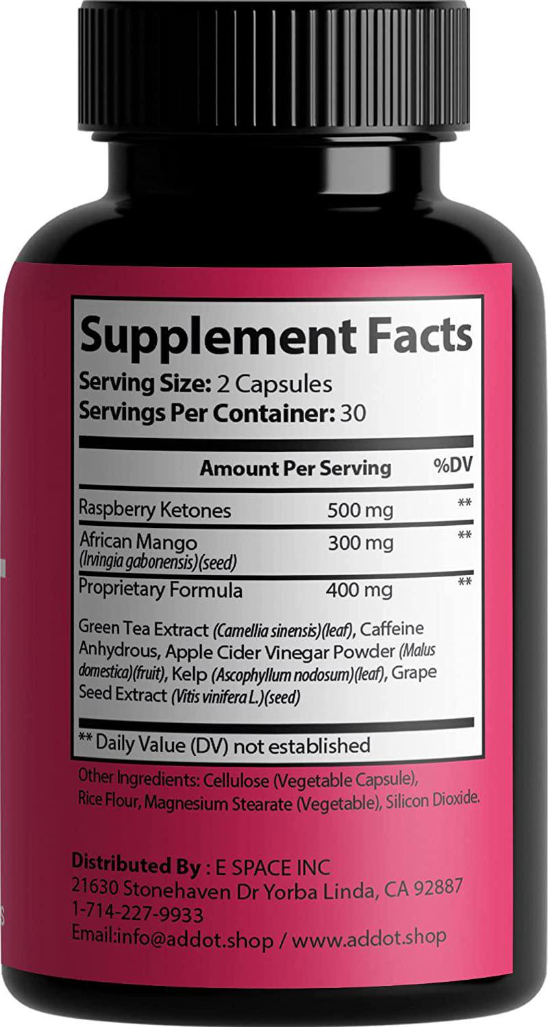 Fast Acting Premium Keto Pills, 90 Capsules for 45 Days with Raspberry Ketones, African Mango, Apple Cider Vinegar and More
