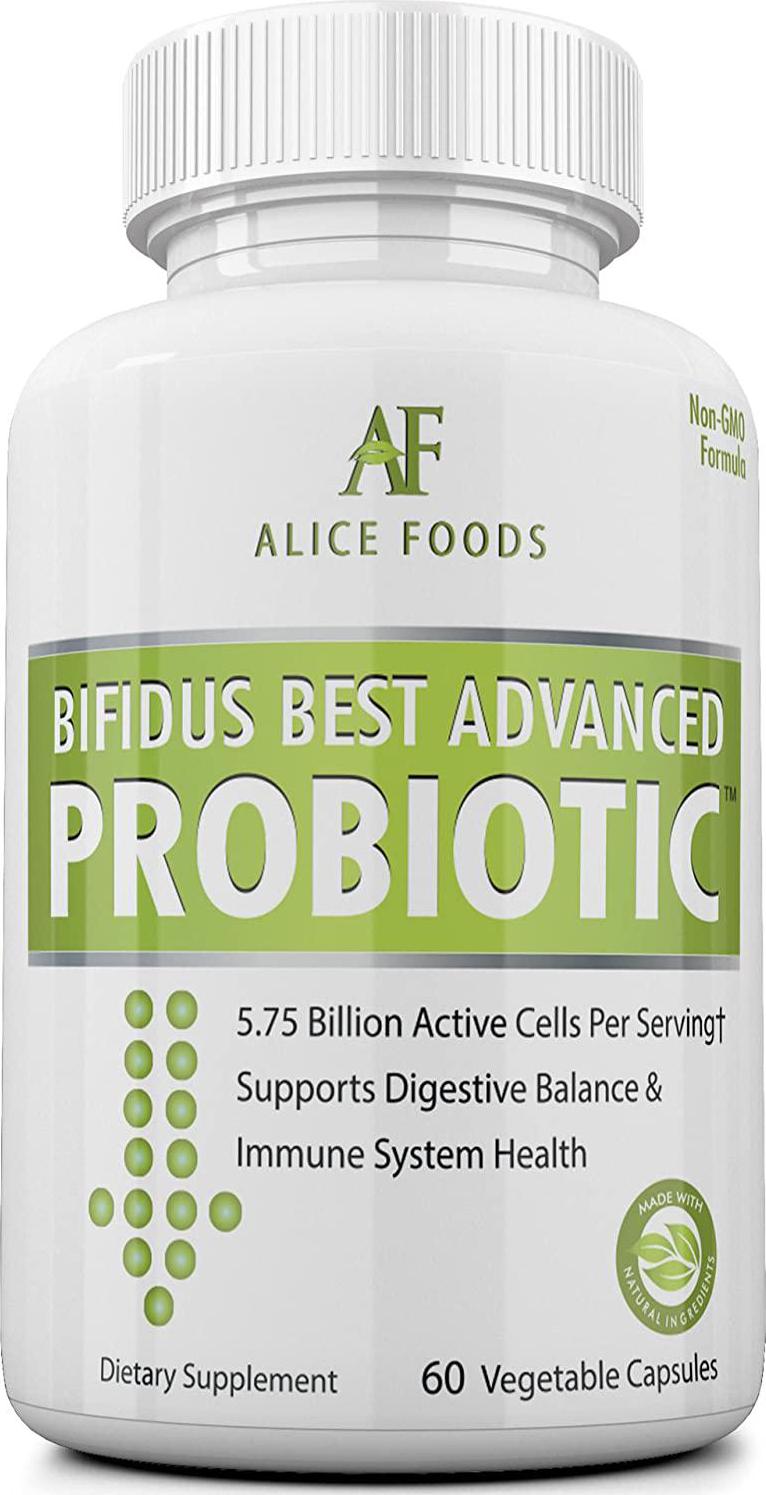 Fast Natural Bloating Relief - Bifidus Best Advanced Probiotic 60 Day + Kombucha Guide - Premium Probiotics For Men and Women - for Intestinal Problems, Bloating, Diarrhea, Gas, Bladder, UTI