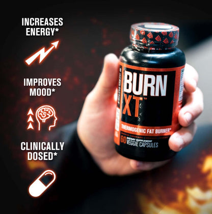 Fat Burner with Yohimbine - Thermogenic Supplements for Men and Women - Burn-XT Thermogenic Fat Burner and Yohimbine Extra Strength Supplement 2.5mg, 270 Capsules