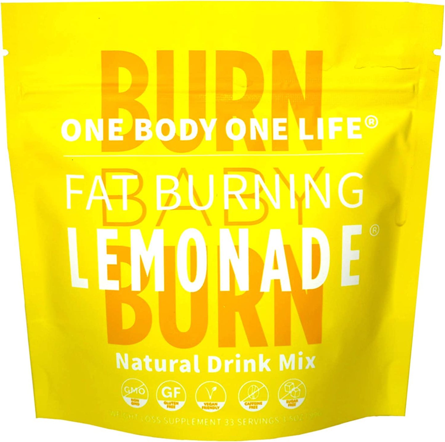 Fat Burning Lemonade All Natural Stimulant-Free Weight Loss Support Drink for Men and Women, All-in-one Pre Workout Energy Booster and Post Workout Recovery for Fat Burning, Metabolism and Weight Management Celebrity Endorsed