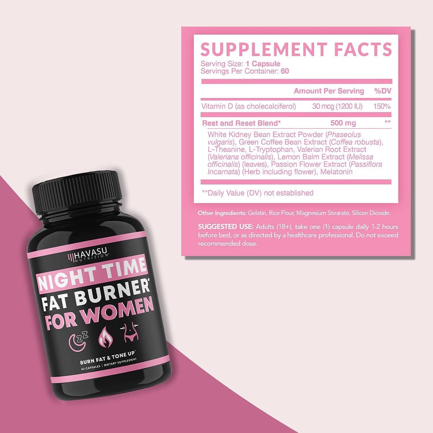 Fat Burning and Detox Cleanse for Women - Day Time and Night Time Weight Loss Routine