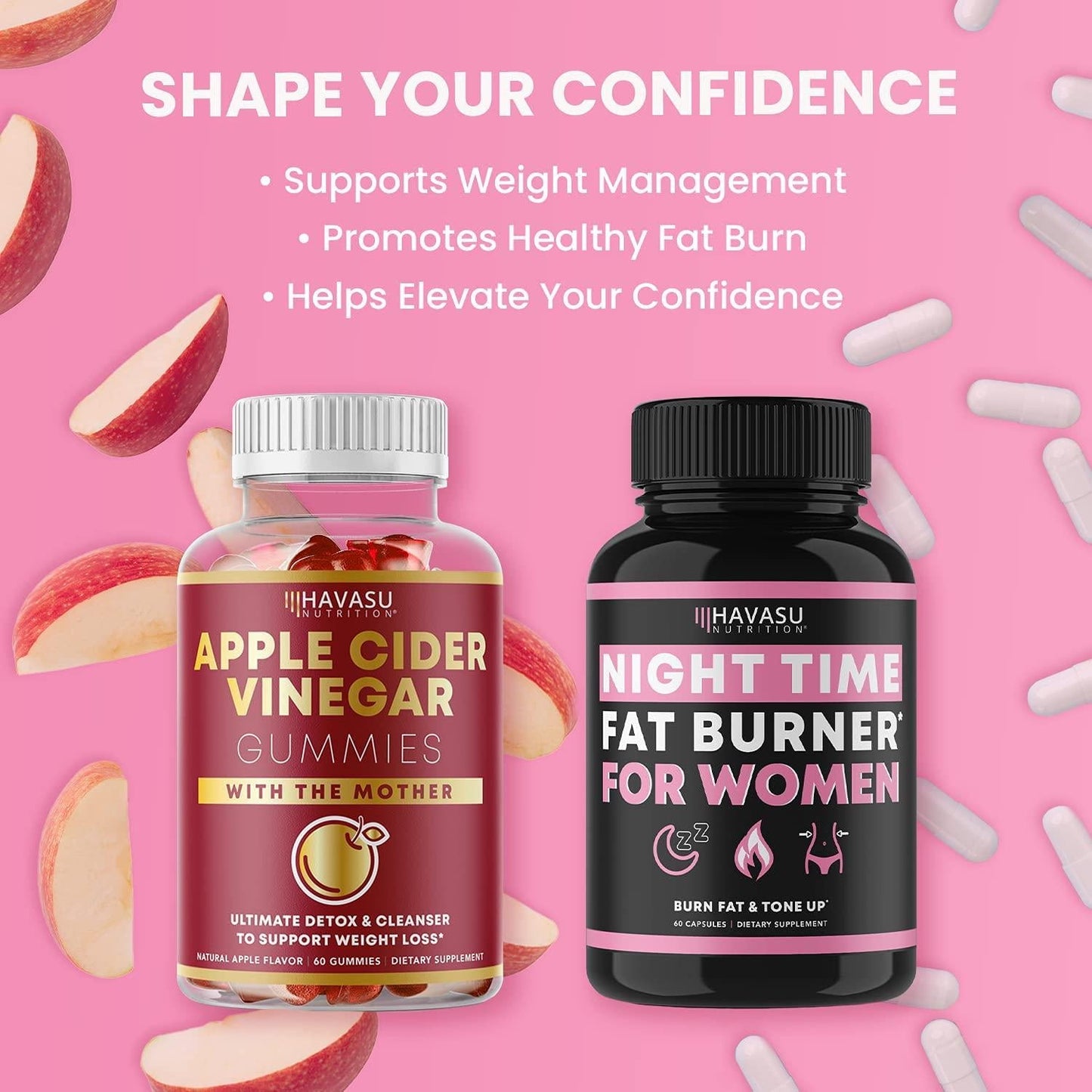 Fat Burning and Detox Cleanse for Women - Day Time and Night Time Weight Loss Routine