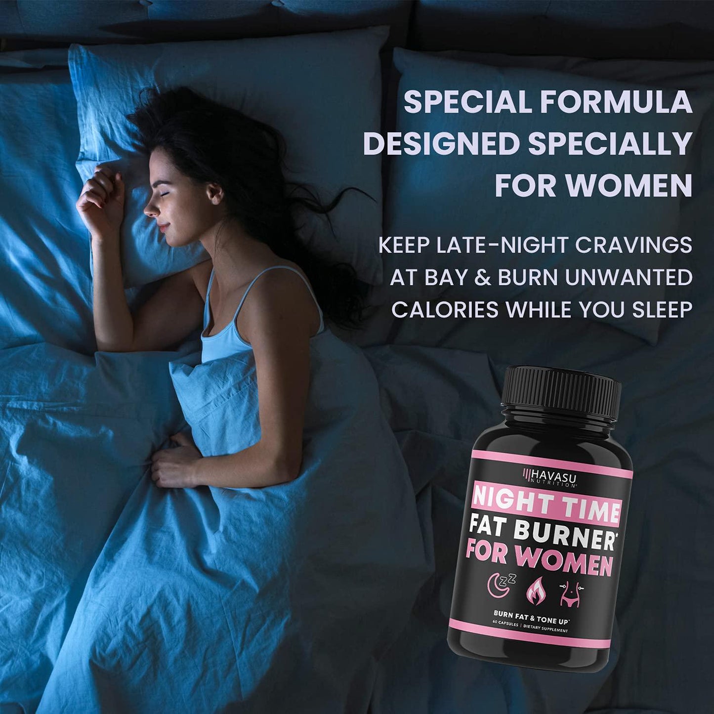 Fat Burning and Detox Cleanse for Women - Day Time and Night Time Weight Loss Routine