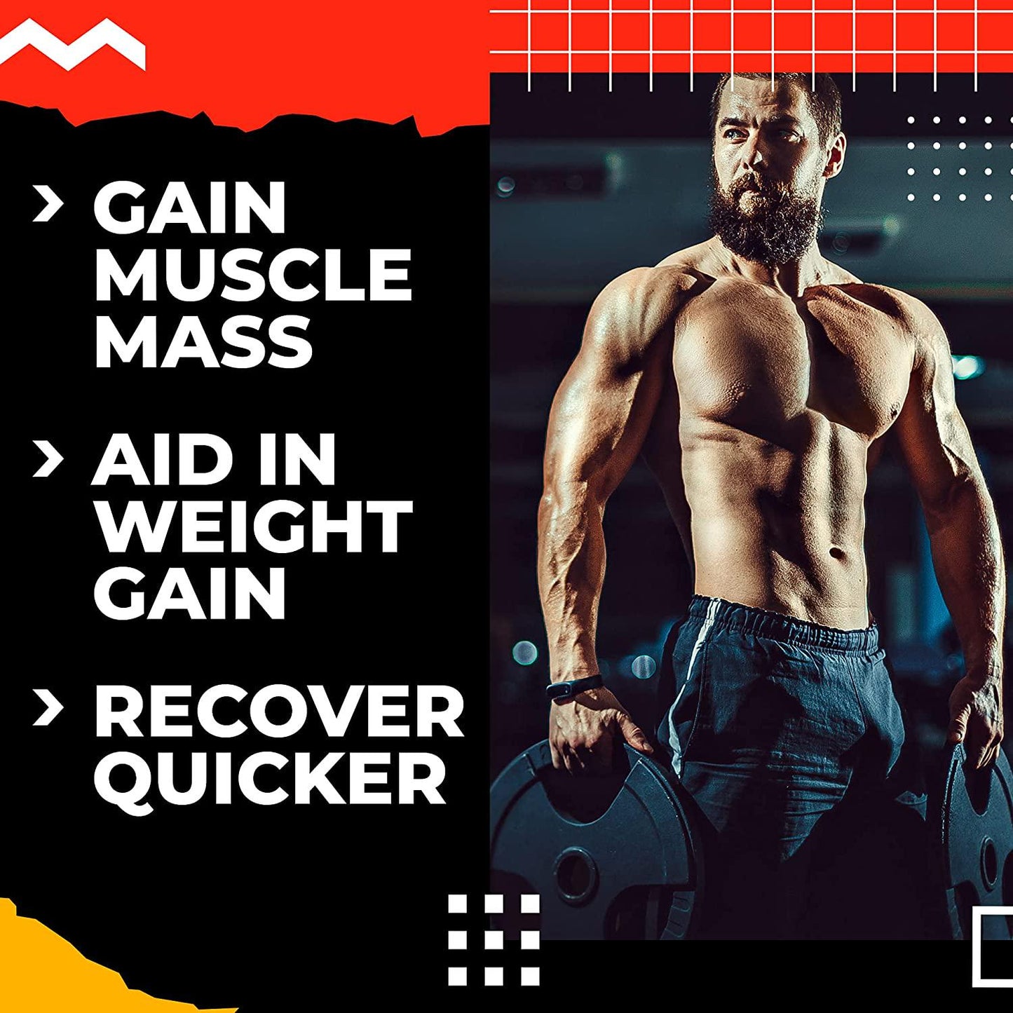 Feed Me More 10 Count Creatine 10 All Natural Creatine Complex to Increase Weight, Improve Strength, Gain Lean Muscle Mass, Recover Quicker After Workout and More with Glycerpump and Bioperine 180g