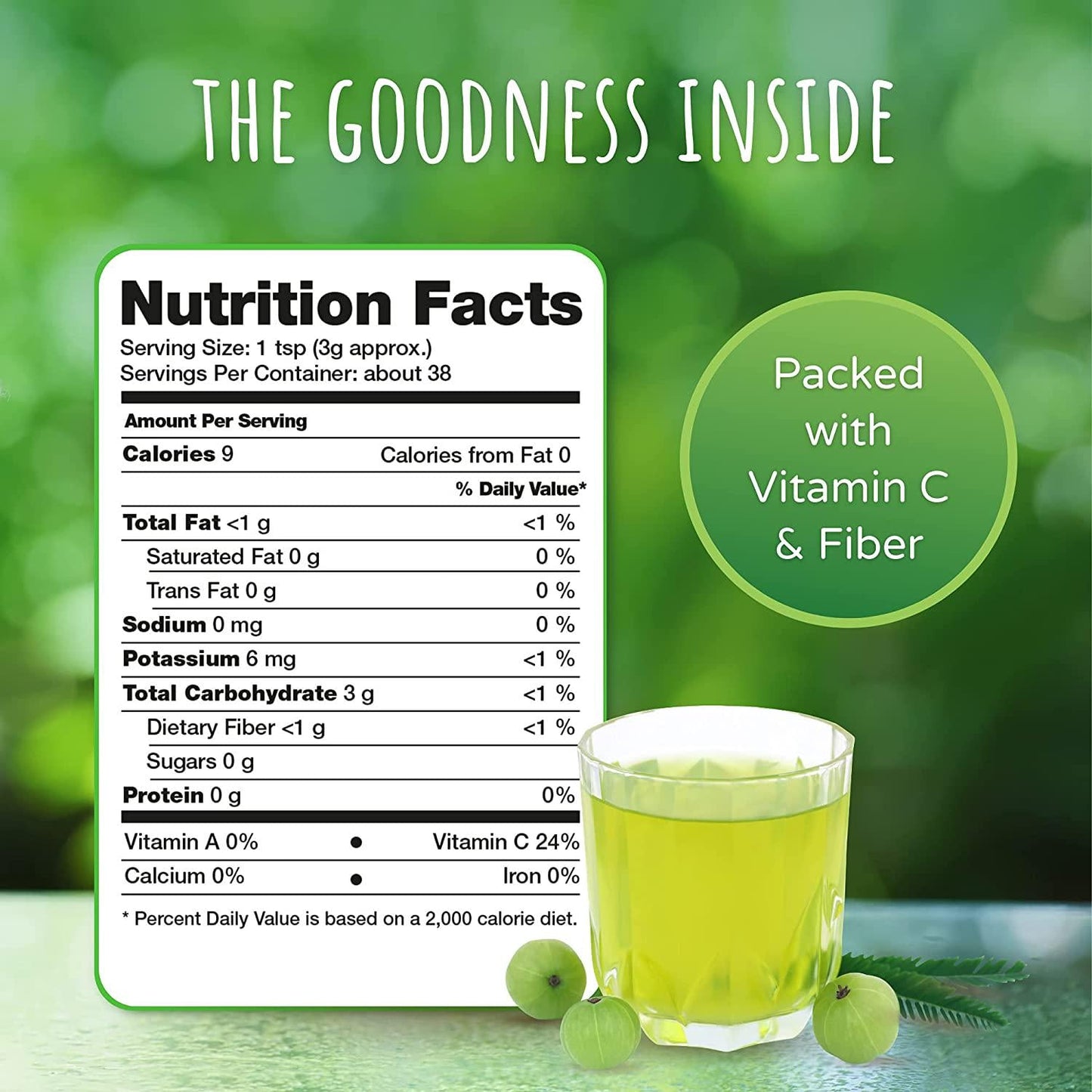 FeelGood Organic Superfoods Amla Powder, Vegan, Non-GMO Indian Gooseberry Antioxidant and Immune Booster, 4 oz