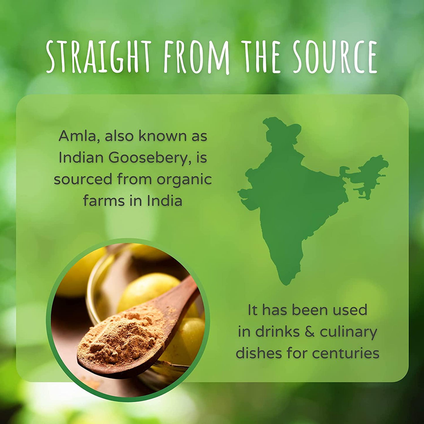 FeelGood Organic Superfoods Amla Powder, Vegan, Non-GMO Indian Gooseberry Antioxidant and Immune Booster, 4 oz