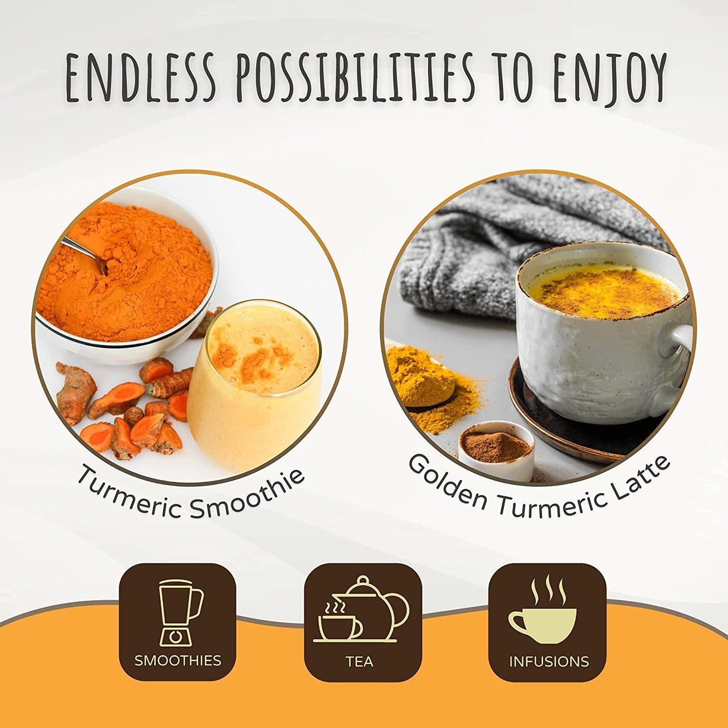 Feelgood Superfoods Pure Curcumin Powder in a Resealable Bag, 5 oz