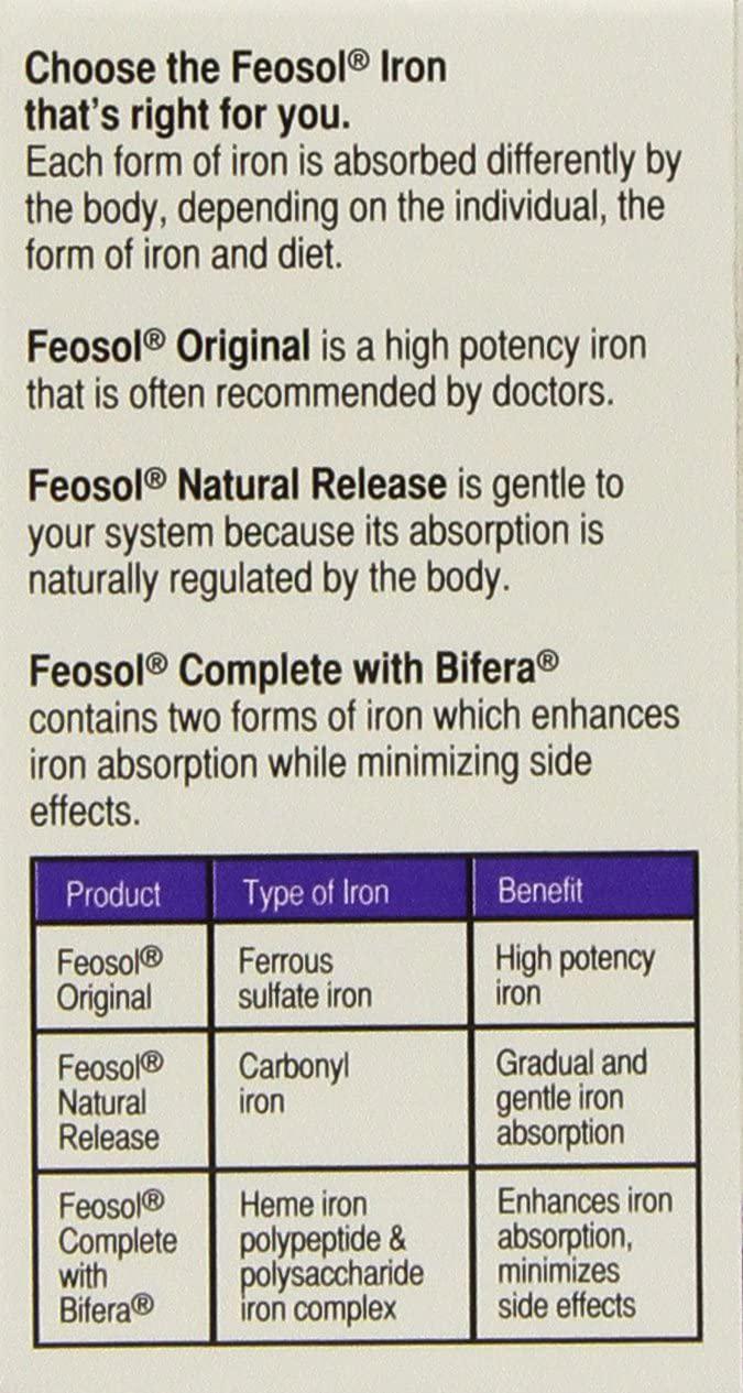 Feosol Complete with Bifera 30 Caplets (2 Pack)