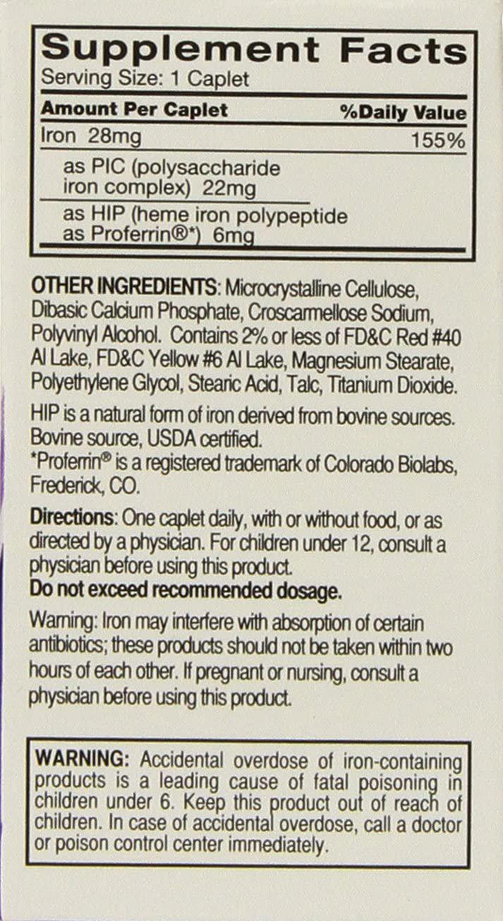 Feosol Complete with Bifera 30 Caplets (2 Pack)