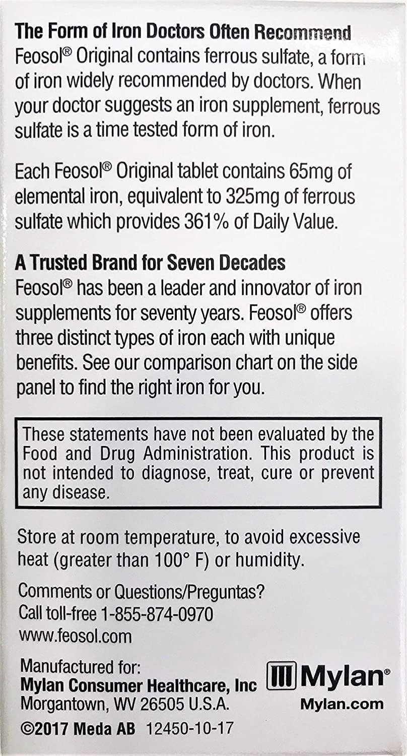 Feosol Original Vitamins, 120 Count (Pack of 2) by Feosol