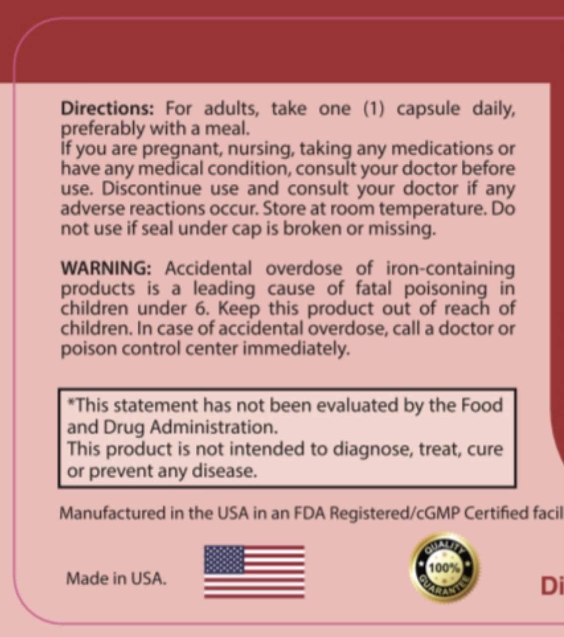 Ferrosom Iron Supplement by Siba Pharm – Liposomal Dietary Iron Vitamin – Rich in Vitamin C, B12, Folic Acid - Vegan