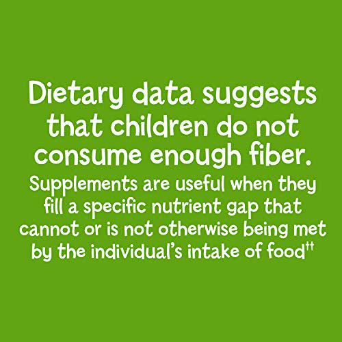 Fiber Advance Gummies for Kids | 100% Plant Based Fiber Supplement for Kids Digestive Health | Prebiotic Fiber Gummies to Promote Regularity | Vitamins for Kids | Gluten Free, Vegetarian, 60 Count