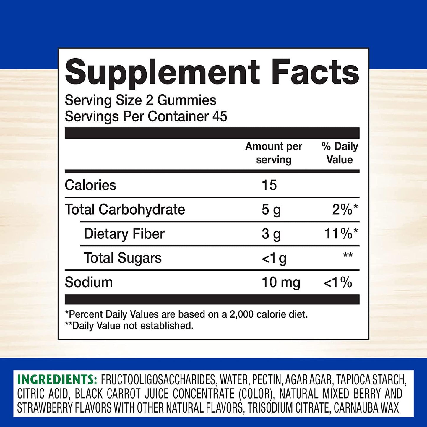 Fiber Choice Fruity Bites Daily Prebiotic Fiber Supplement Gummies, Mixed Berry, 90 Count