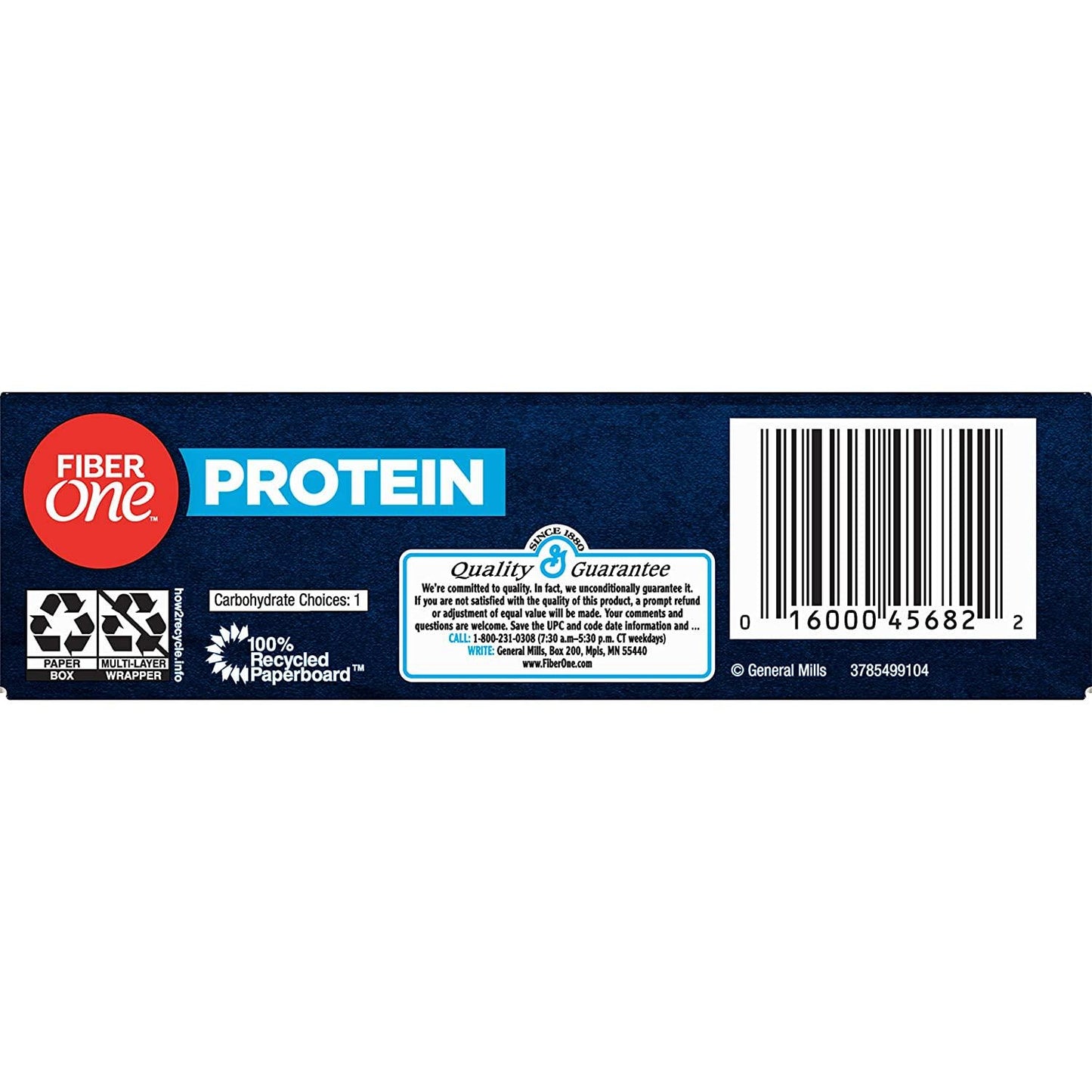 Fiber One Chewy Protein Bars, Peanut Butter, Protein Snacks, 5 ct (Pack of 12)