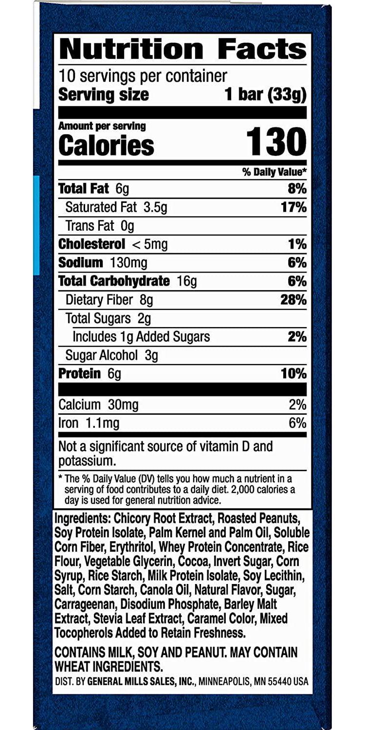 Fiber One Chewy Protein Bars, Caramel Nut, Value Pack, 10 ct