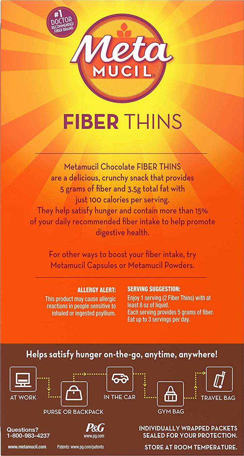 Fiber Thins Fiber Supplement, 12 Servings