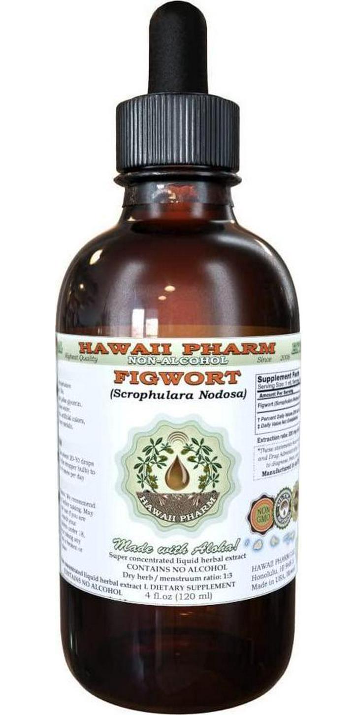 Figwort Alcohol-Free Liquid Extract, Organic Figwort (Scrophulara Nodosa) Dried Herb Glycerite 2 oz