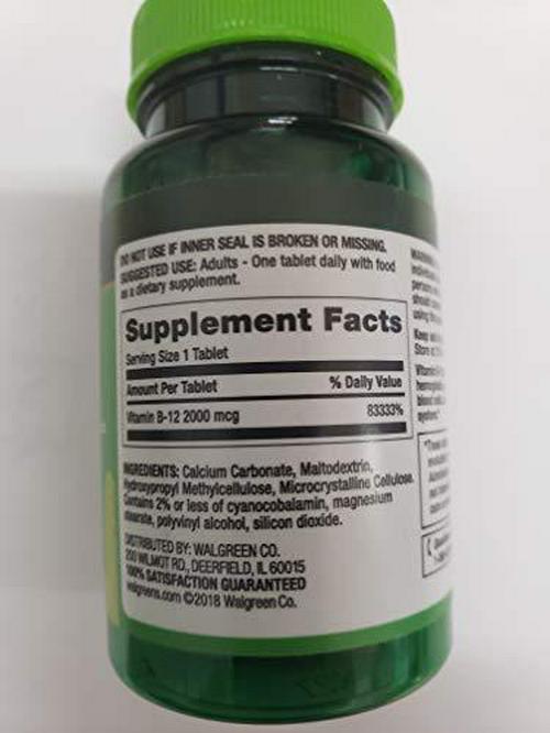 Finest Nutrition Timed Release Vitamin B12 2000mcg, Tablets, 120 ea