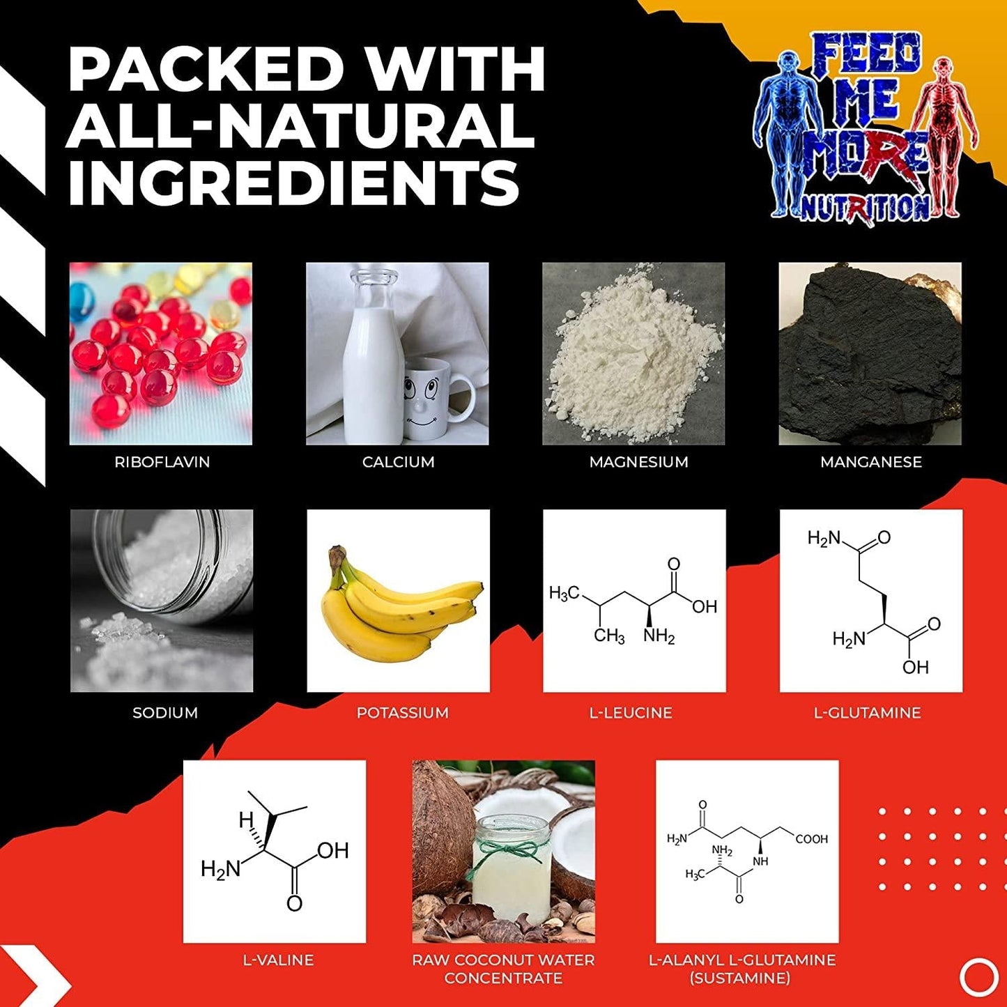 Finish It Premium Stevia BCAA Electrolyte Matrix #1 BCAA No Artificial Colors, Vegan/Keto Friendly 30 Servings