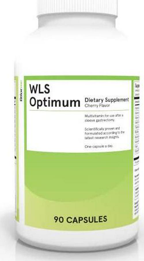 FitForMe Bariatric Multivitamins After Gastric Sleeve, WLS Optimum Capsules Cherry Flavor, 90 Day Pack