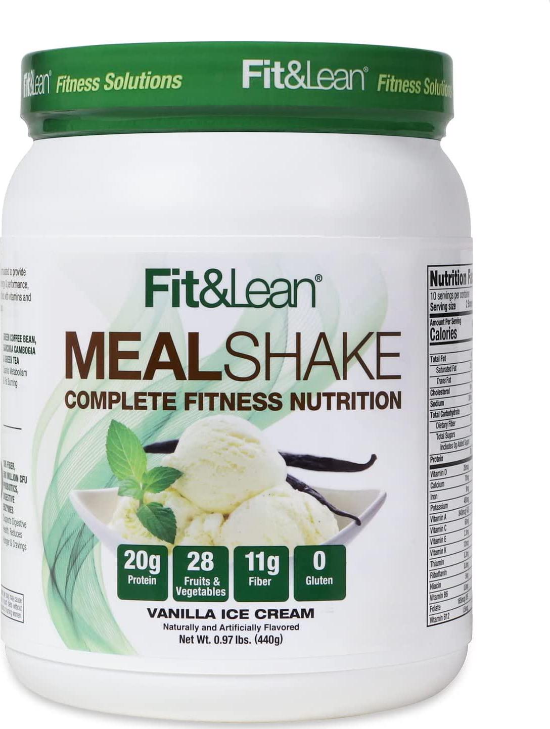 Fit and Lean Fat Burning Meal Replacement, Vanilla, 0.97 lb