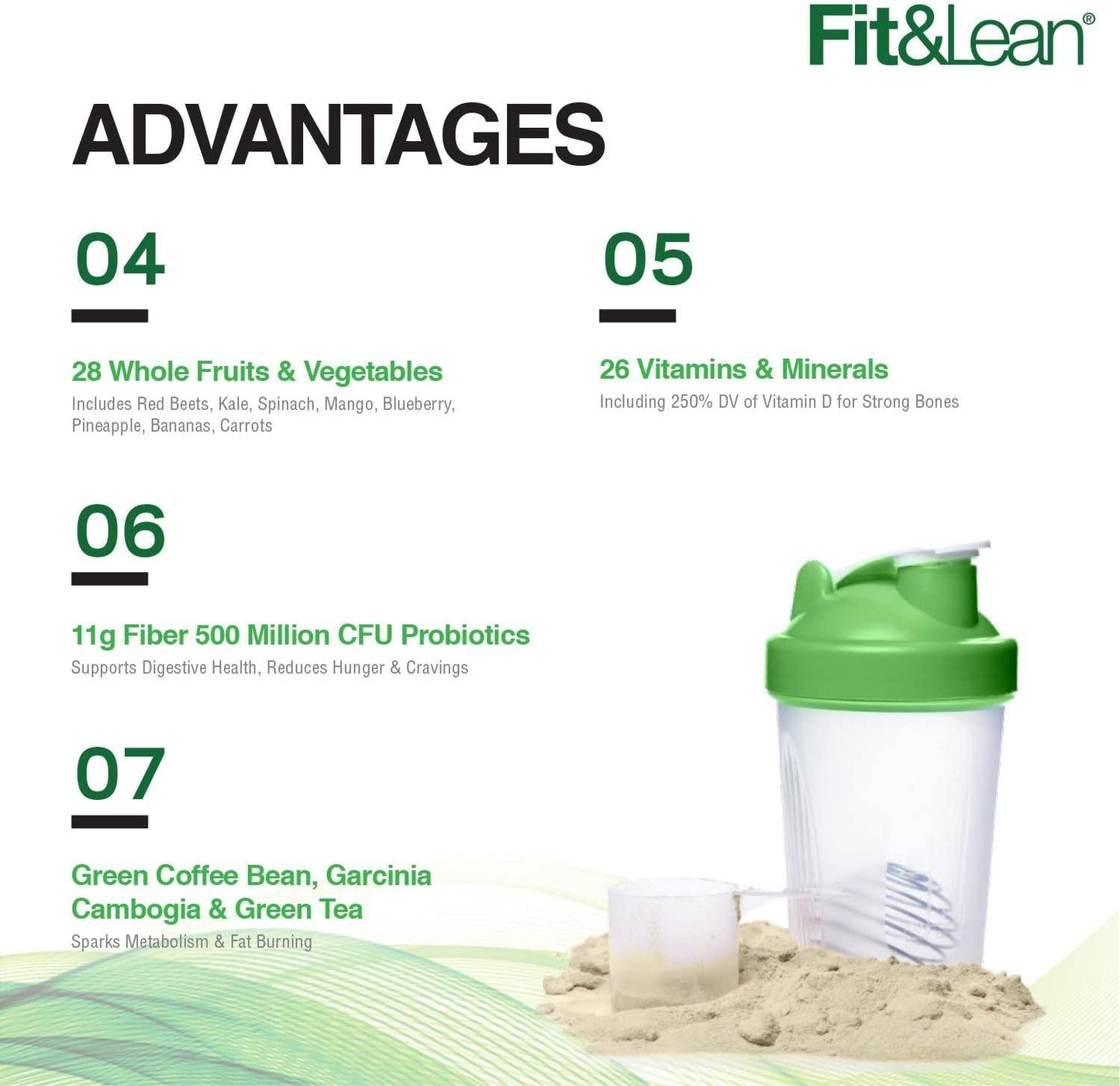 Fit and Lean Fat Burning Meal Replacement, Vanilla, 0.97 lb