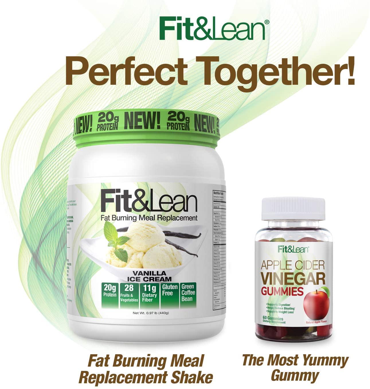 Fit and Lean Fat Burning Meal Replacement, Vanilla, 0.97 lb