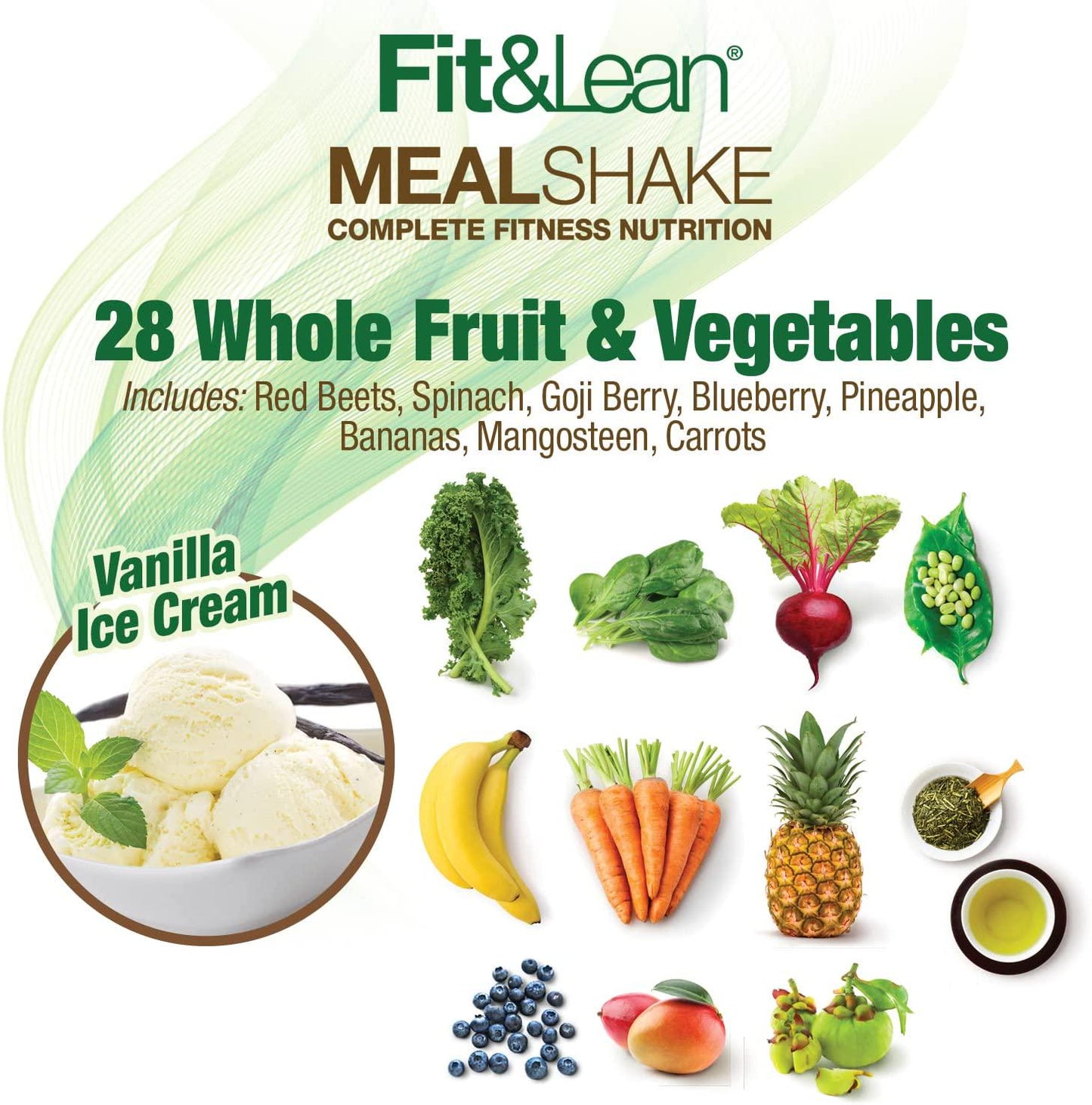 Fit and Lean Fat Burning Meal Replacement, Vanilla, 0.97 lb