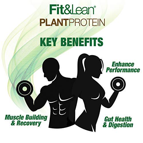 Fit and Lean Plant Protein Meal Replacement Protein Powder Vanilla, 18.72 Ounce