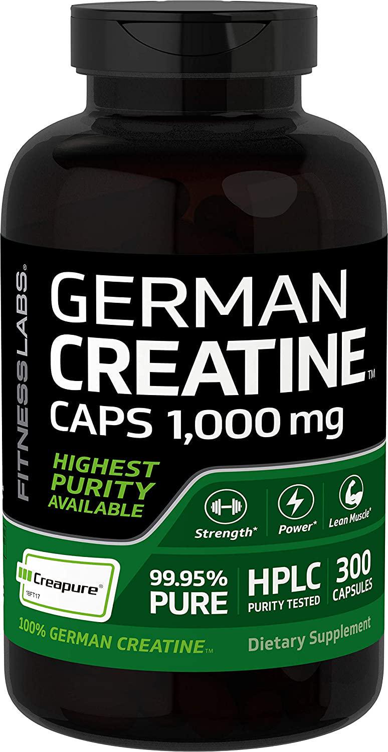 Fitness Labs Creapure German Creatine 1000 Mg, 300 Capsules