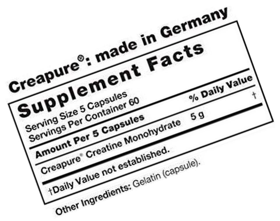 Fitness Labs Creapure German Creatine 1000 Mg, 300 Capsules