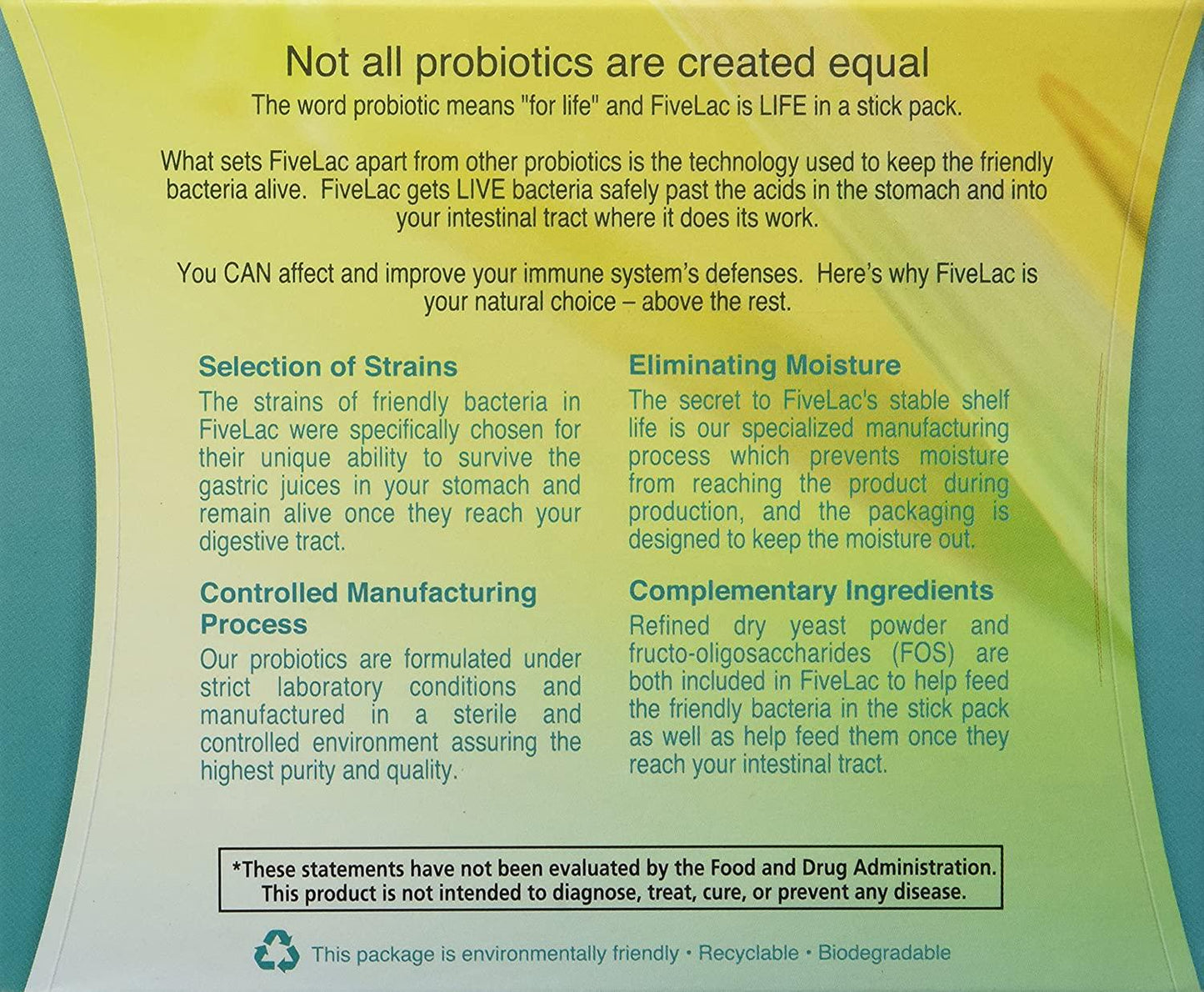 FiveLac-Five Lac Probiotic (60 Packets)