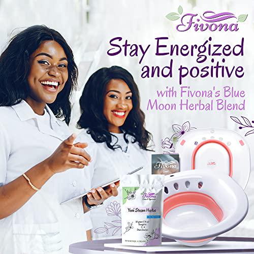 Fivona Yoni Steam Kit 2 in 1 Steam Seat with Steaming Herbs Bundle - at Home V-SPA Cleansing Set for Toilet Bowl - Detox and Rejuvenate with All-Natural Herbal Therapy