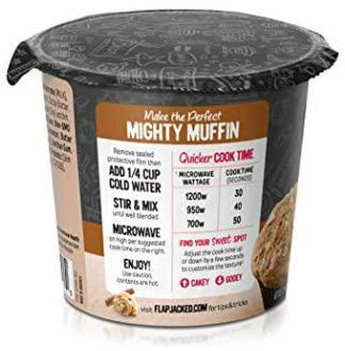 FlapJacked Cinnamon Roll 20g Protein Mighty Muffin 12 Pack,, Cinnamon Roll 660 grams, Pack of 12