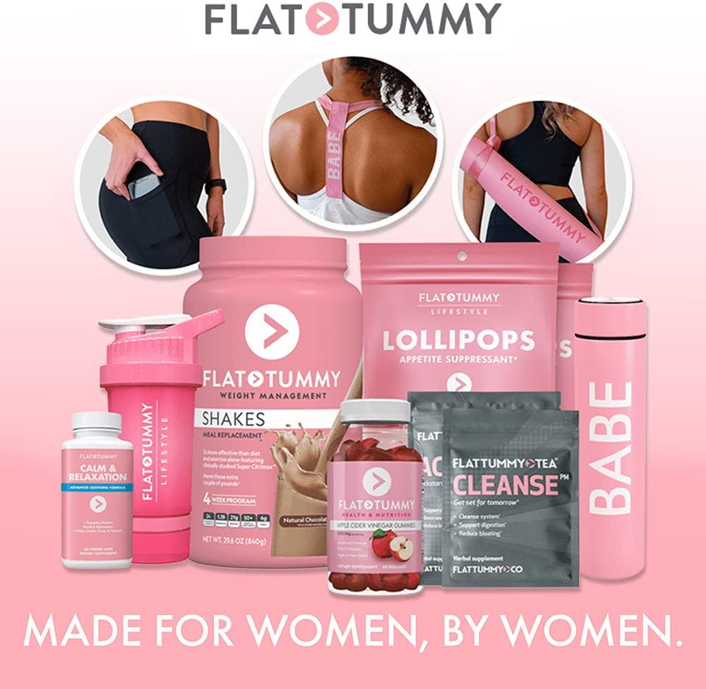 Flat Tummy Tea Apple Cider Vinegar Appetite Suppressant Gummies, 60-Ct.