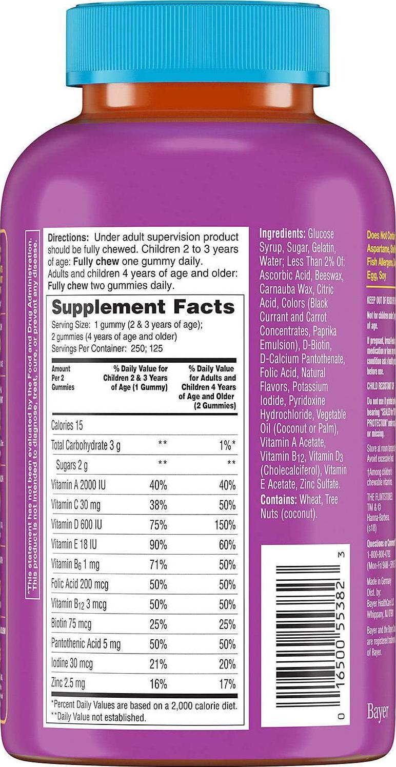 Flintstones Gummies Complete Children's Multivitamin, 250 ct.