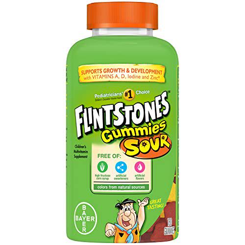 Flintstones Sour Gummies, 180 Count