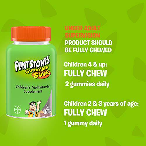 Flintstones Sour Gummies, 180 Count