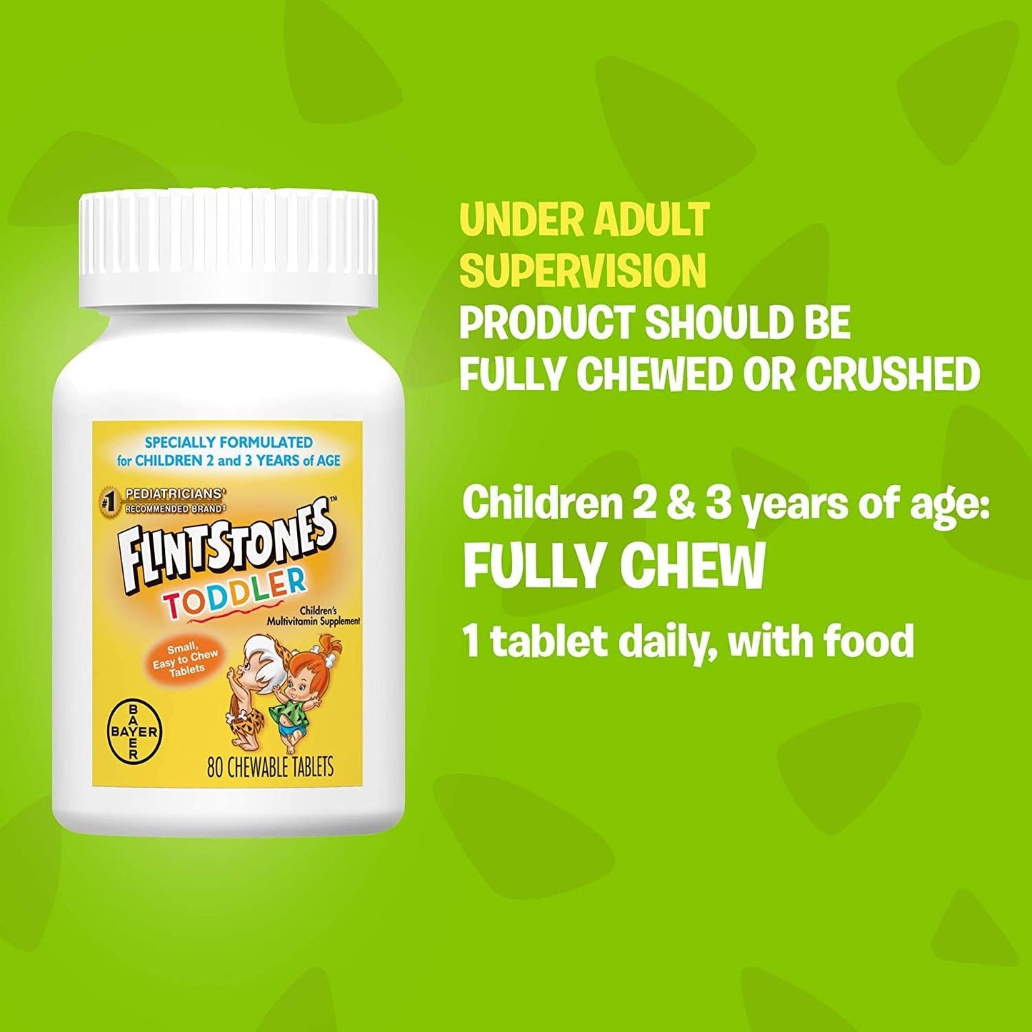 Flintstones Toddler Chewable, 80 Count