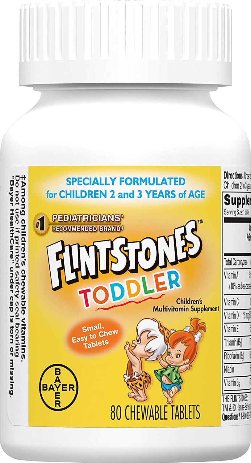 Flintstones Toddler Chewable, 80 Count
