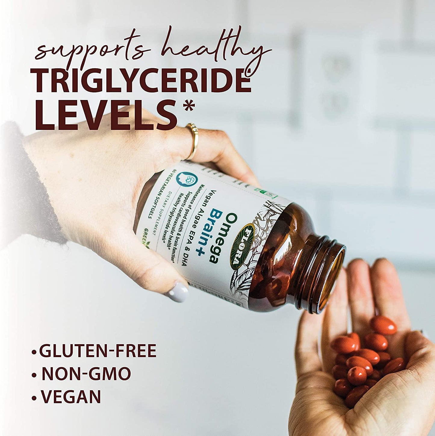 Flora Omega Brain+ 60 Vegetarian Capsules