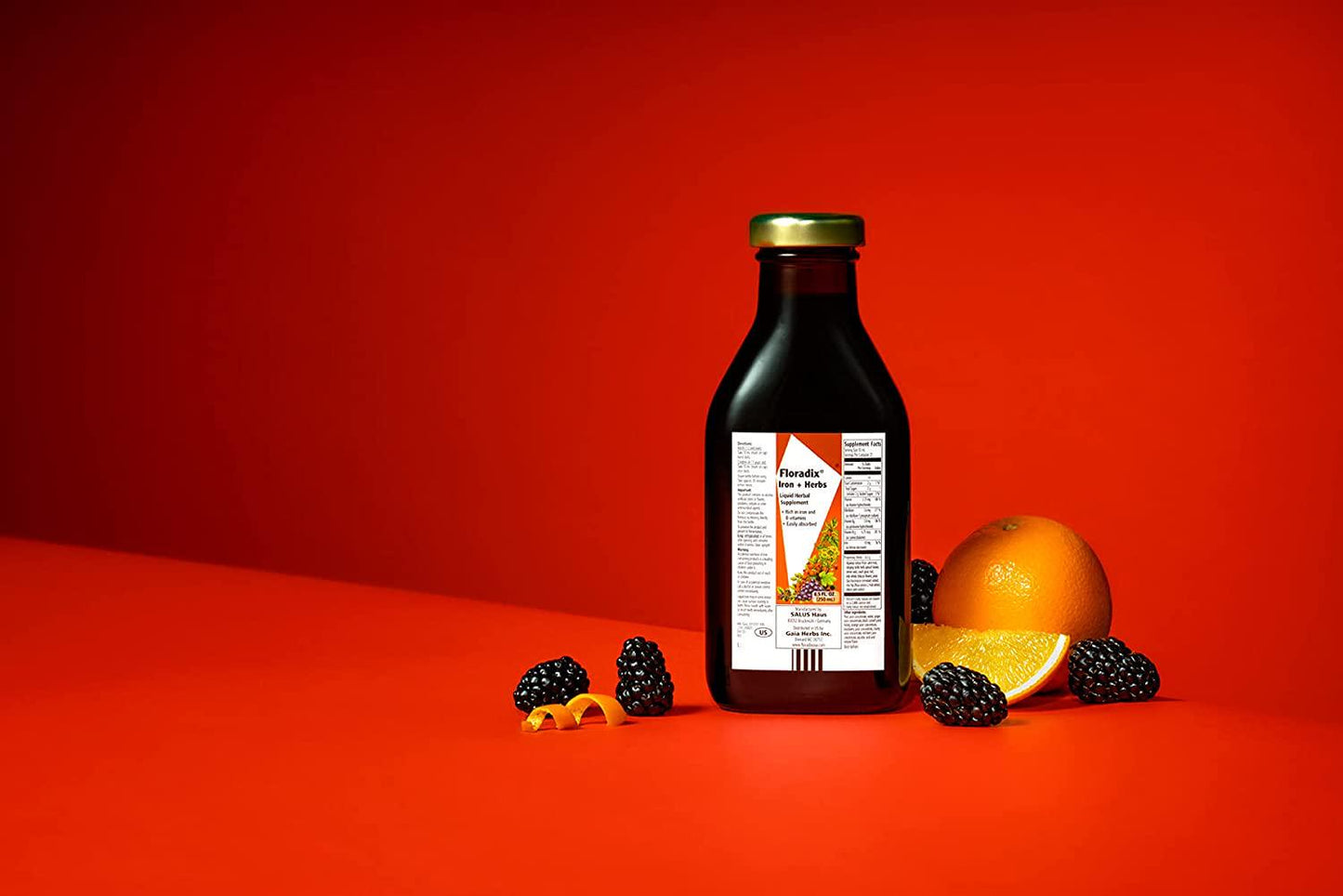 Floradix, Iron and Herbs Vegetarian Liquid Supplement for Energy Support, 23 Oz